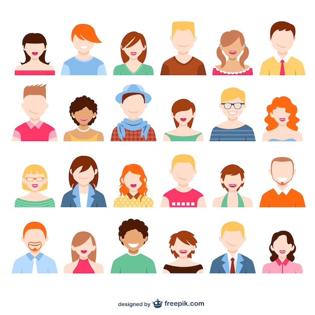 User avatars pack | Free Vector