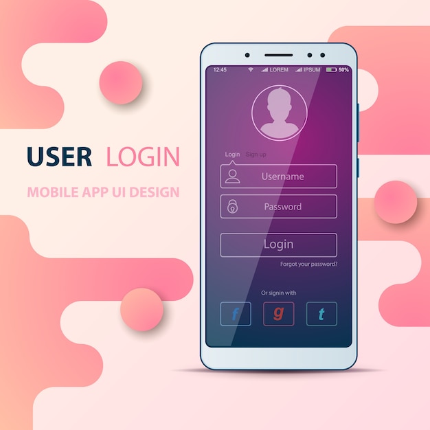Download User interface design Vector | Premium Download