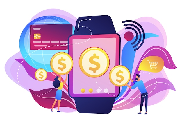 smartwatch with contactless payment
