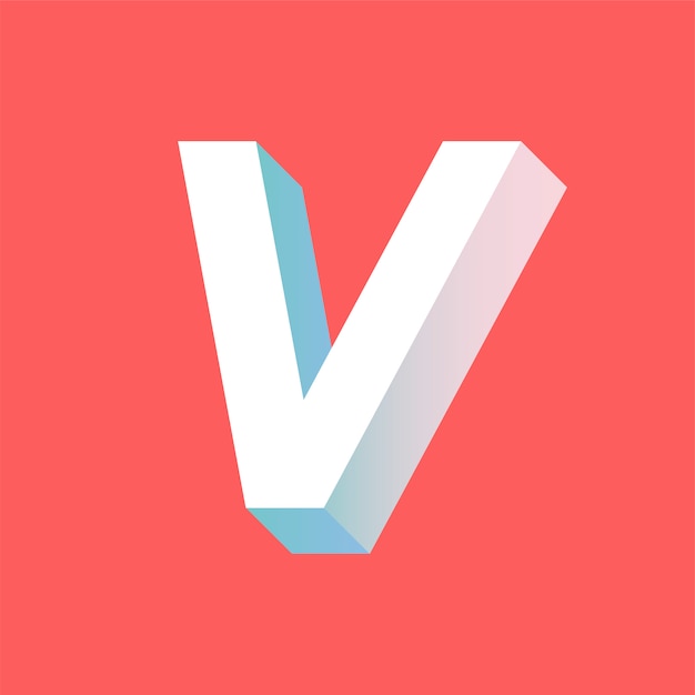 Download V letter | Free Vector
