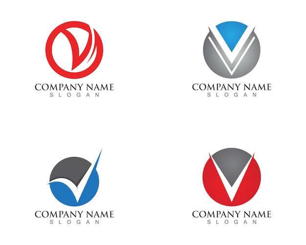 Download Free V Letters Business Logos And Symbols Template Premium Vector Use our free logo maker to create a logo and build your brand. Put your logo on business cards, promotional products, or your website for brand visibility.