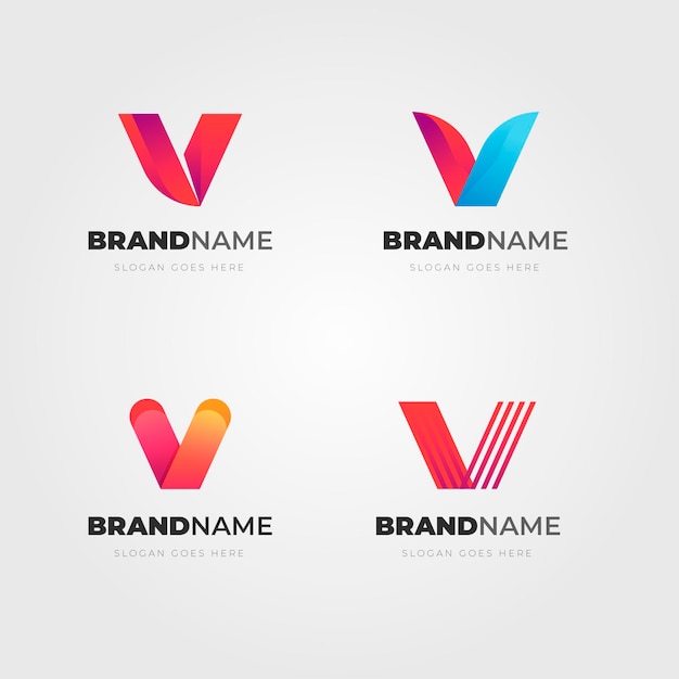 V logo collection | Free Vector