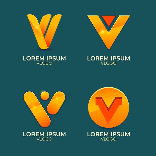 V logo collection | Free Vector