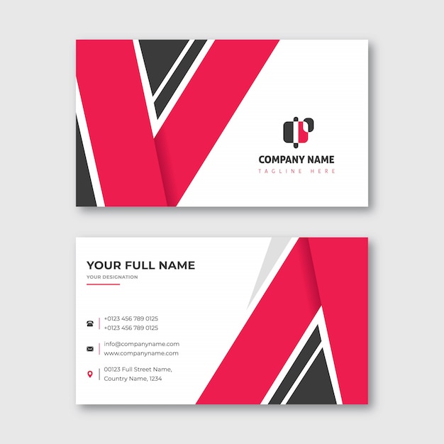 Download Free V Shape Business Card Red And Black Premium Vector Use our free logo maker to create a logo and build your brand. Put your logo on business cards, promotional products, or your website for brand visibility.