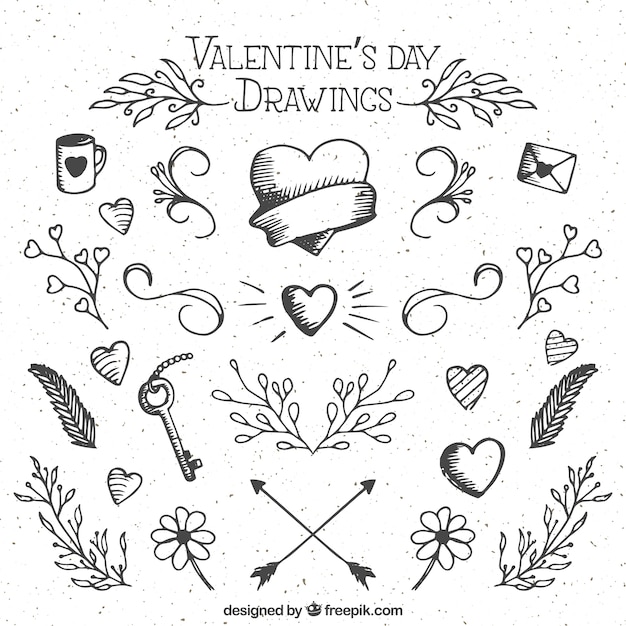 valentine day drawing