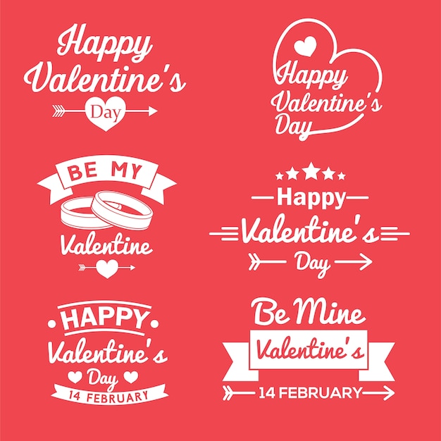 Premium Vector Valentine Day Typography Design