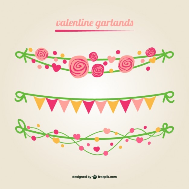 Valentine garlands