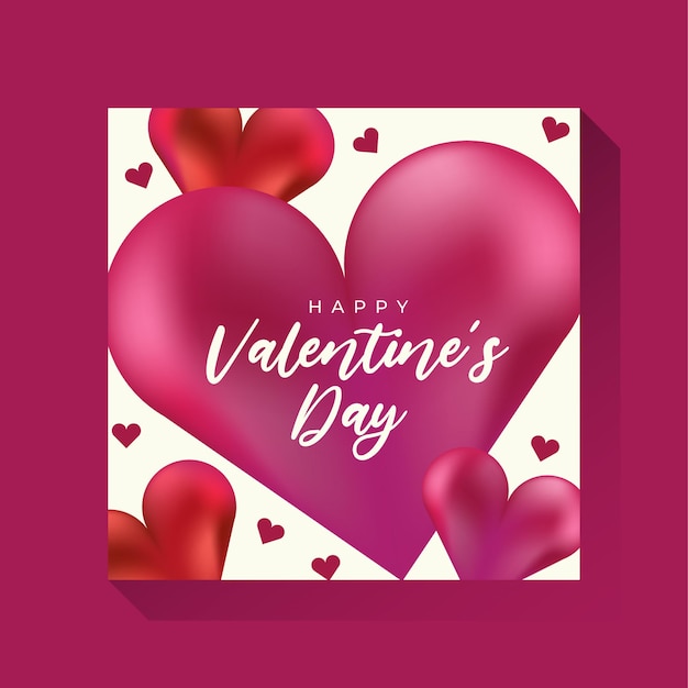 Premium Vector | Valentine greetings card