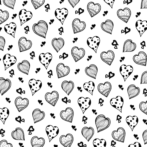 Premium Vector | Valentine hand drawn background