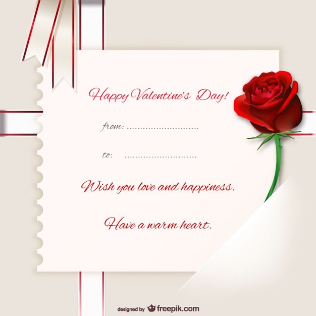 Valentine's card template