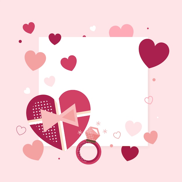 Valentine's day 14th of february vector Free Vector