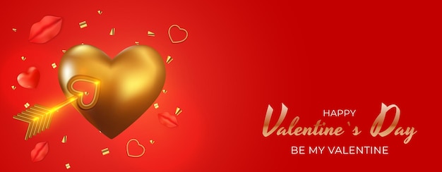 Premium Vector | Valentine's day banner