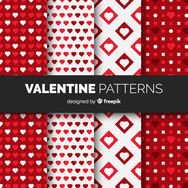 free-vector-valentine-s-day-flat-pattern-collection