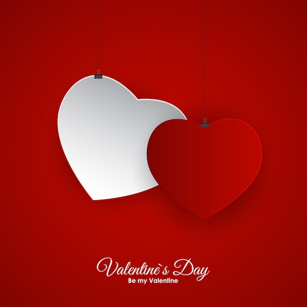 Valentine s day heart symbol. love and feelings background desig Premium Vector