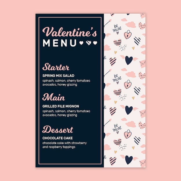 free-vector-valentine-s-day-menu-template