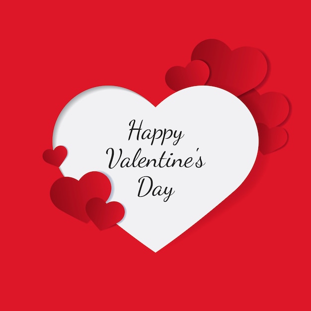 Valentine's day vector design concept Free Vector