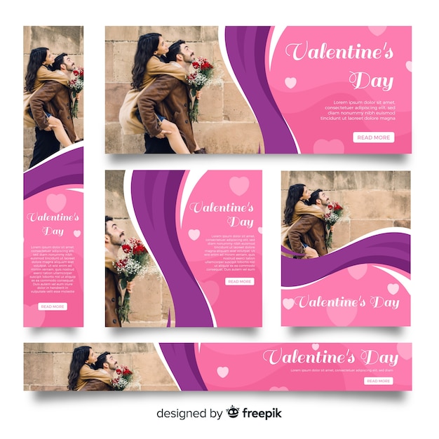 valentines day web banner