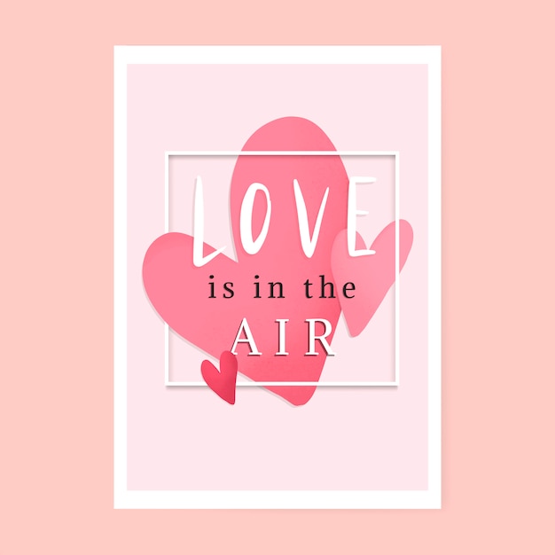 Free Vector | Valentines card design