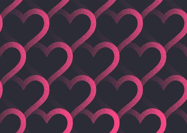 Premium Vector | Valentines day background vector stipple linear pink ...