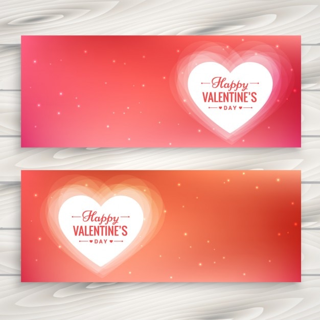 Valentines day banners