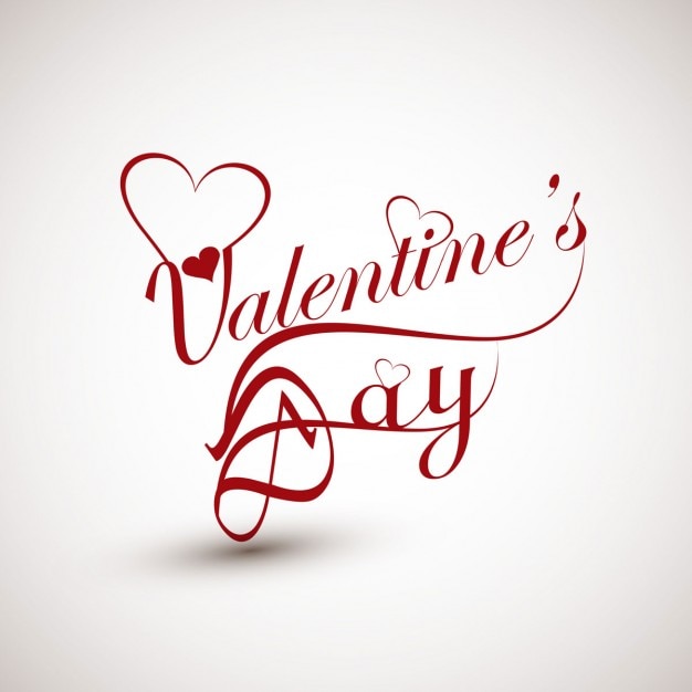 Free Vector Valentines day calligraphy 