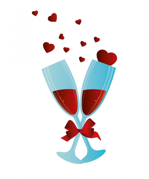 Valentines day design, vector illustration. | Free Vector