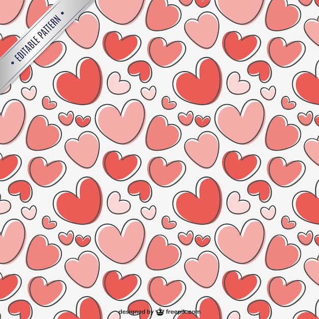 free-vector-valentines-day-pattern-with-hearts