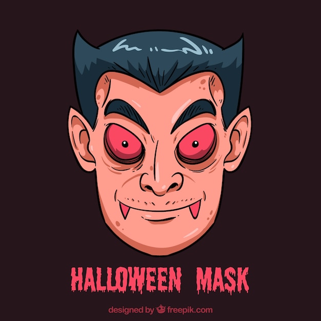 Vampire halloween mask Vector | Free Download