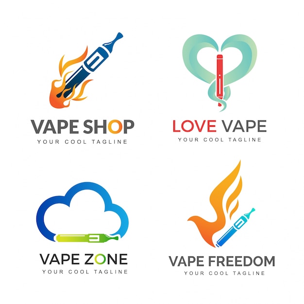 Download Free Vaping Cigarette Branding Logo Set Premium Vector Use our free logo maker to create a logo and build your brand. Put your logo on business cards, promotional products, or your website for brand visibility.