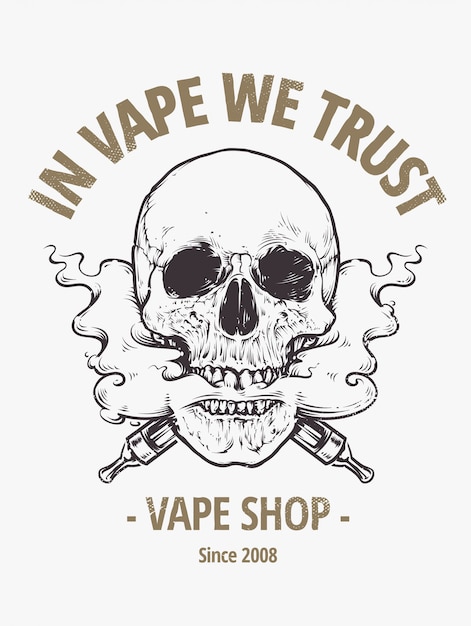 Download Free Vaping Skull Art Free Vector Use our free logo maker to create a logo and build your brand. Put your logo on business cards, promotional products, or your website for brand visibility.