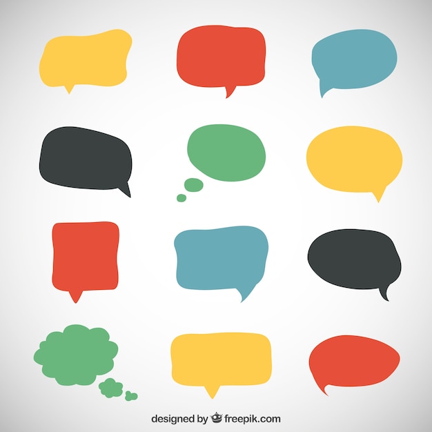 variety of colorful speech bubbles_23 2147509458