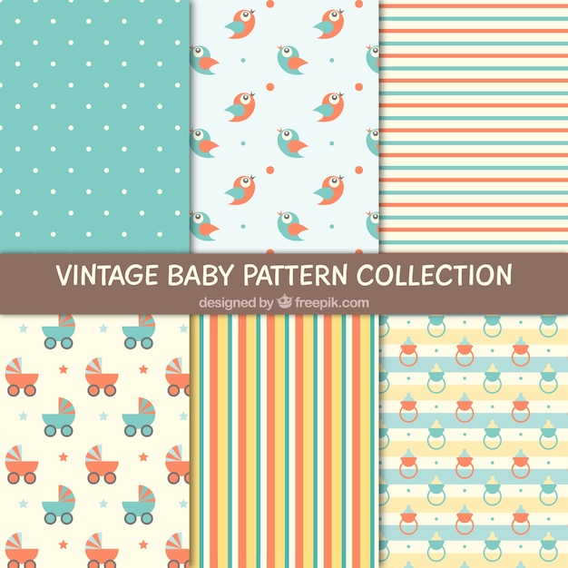 Variety of cute babies patterns