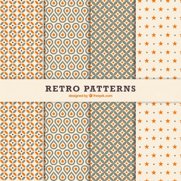 Variety of retro patterns