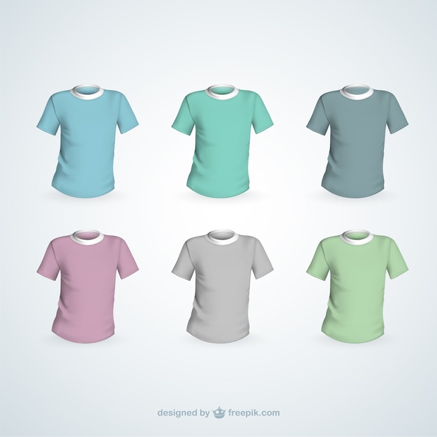 Premium Vector | Variety of t shirts