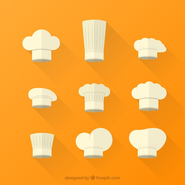 Download Free Download This Free Vector Variety Of White Chef Hats Use our free logo maker to create a logo and build your brand. Put your logo on business cards, promotional products, or your website for brand visibility.