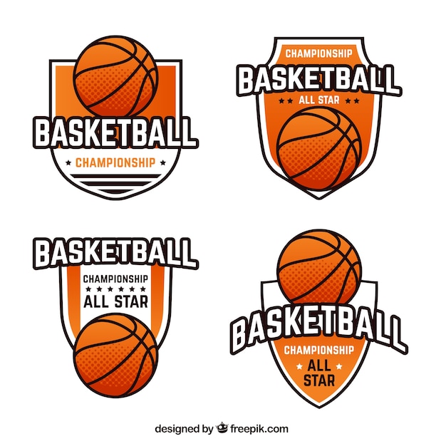 Various basketball badges