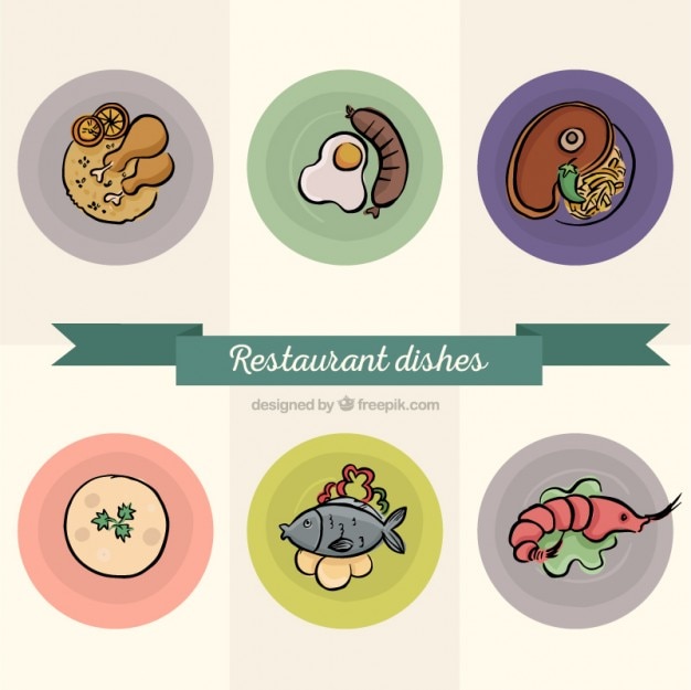 Various dishes restaurant