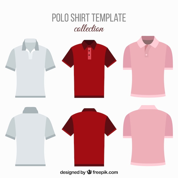 Various polo shirts for men | Free Vector