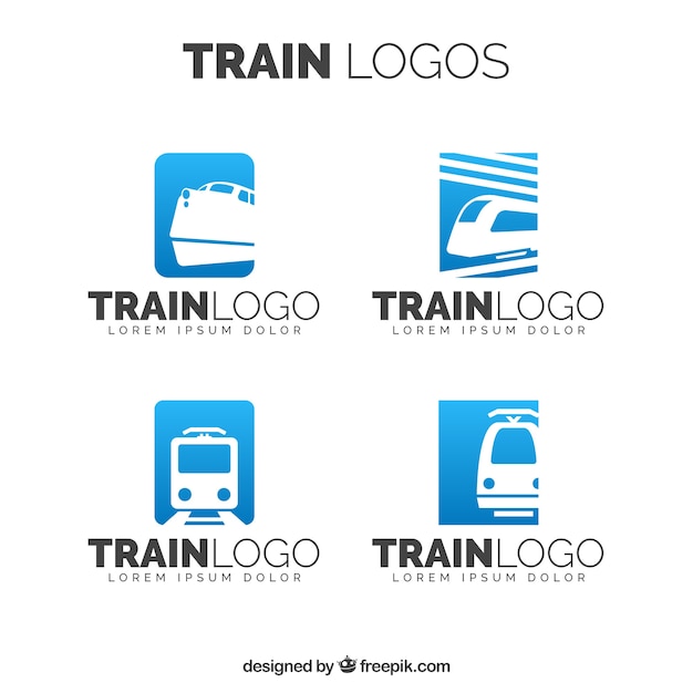 Various train logos Vector | Free Download