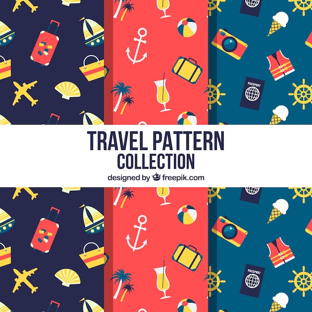 travel illustration pattern
