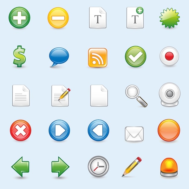 Download Various web icons pack Vector | Free Download