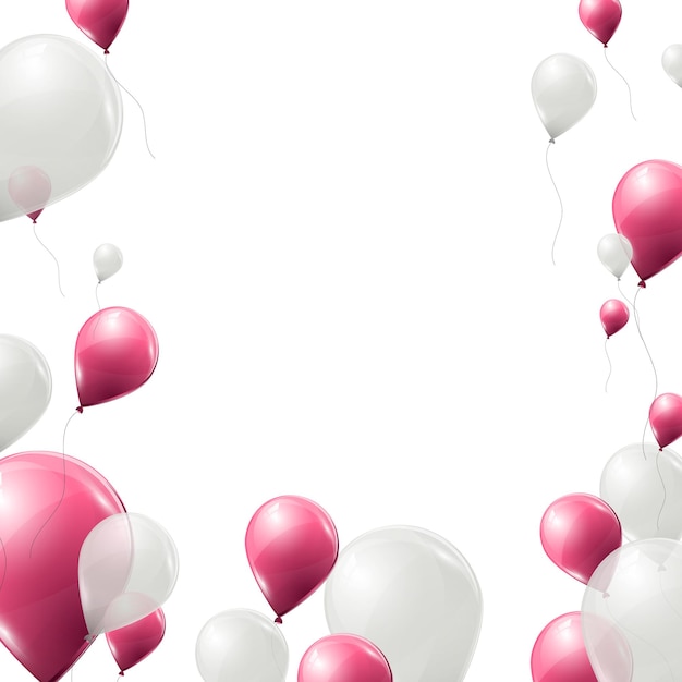 Premium Vector | Vector balloons isolated on white background