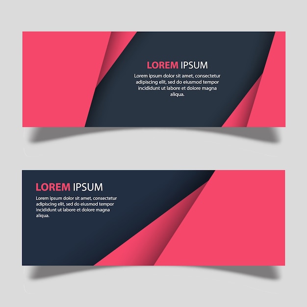 Free Vector | Vector banner designs template