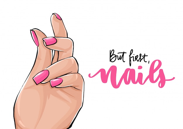 Featured image of post Desenho Manicure Vetor Nail salon vector emblem with two crossed manicure salon vector black emblem label badge