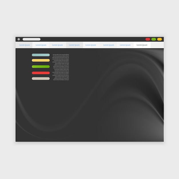 Free Vector Vector Browser Design With Responsive