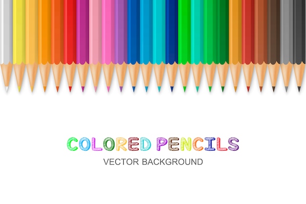 Vector colored pencils Premium Vector