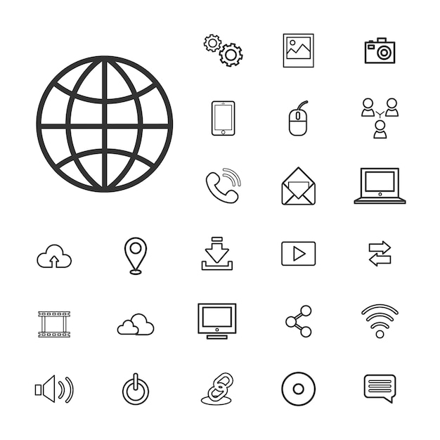 Концепция пользовательского интерфейса цифровых технологий vector connection Бесплатные векторы