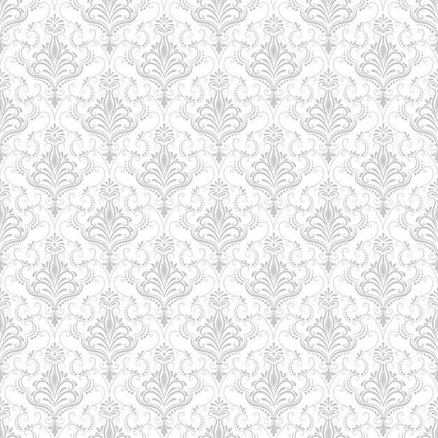 Vector damask seamless pattern background.
Classical luxury old fashioned damask ornament, royal victorian
seamless texture for wallpapers, textile, wrapping. Exquisite
floral baroque template.