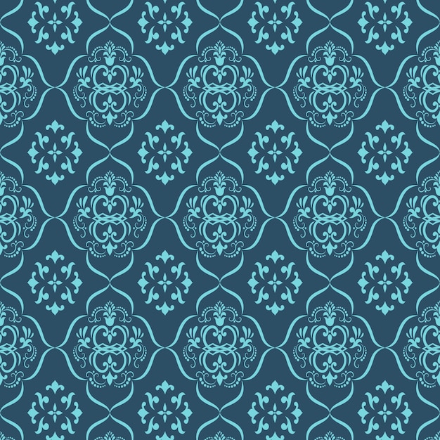 Vector damask seamless pattern background. classical luxury old ...