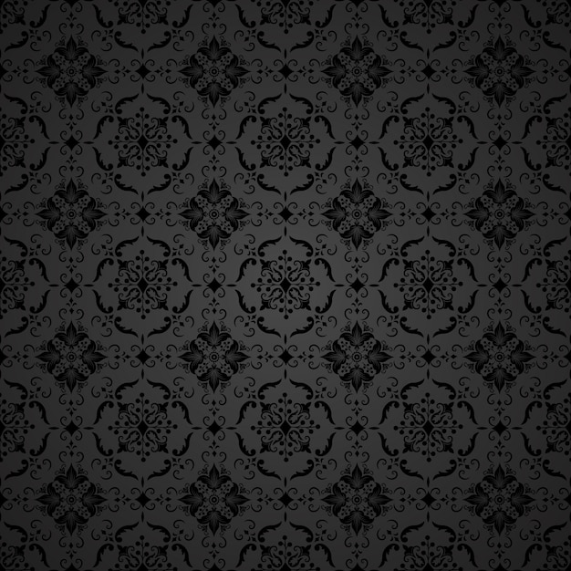 Vector damask seamless pattern background. classical ...